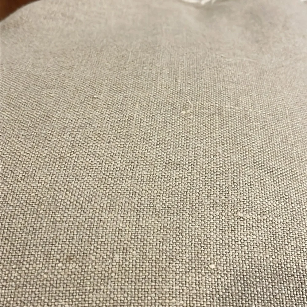 Ralph Lauren Braedyn Dark Natural Linen Floor Throw Pillow 22”x22” new